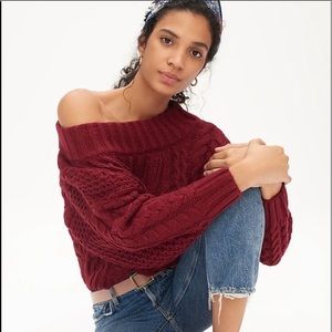 Anthropologie Melissa Cable Knit Sweater